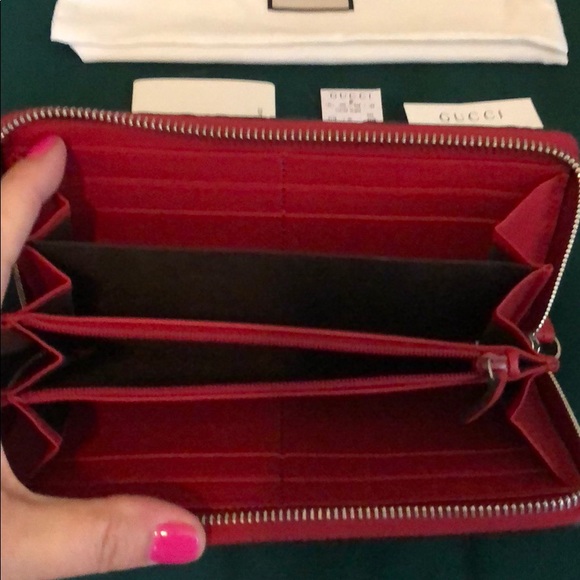 Gucci canvas/leather wallet like new  with tags - Picture 3 of 3